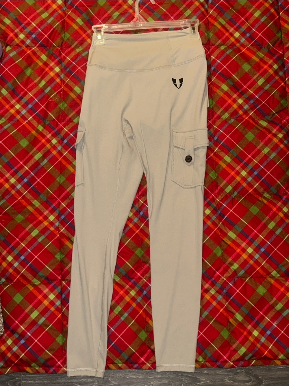 Firm Abs Cream colored Athletic Leggings women’s size M